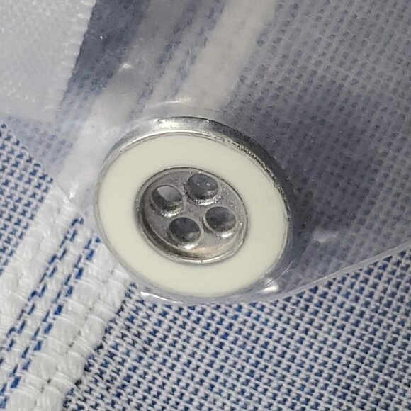 🚨296 Talbots blue and white long sleeve button down tunic - Picture 5 of 8